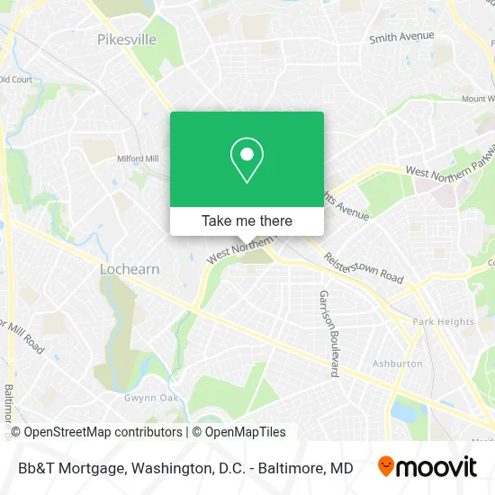 Bb&T Mortgage map