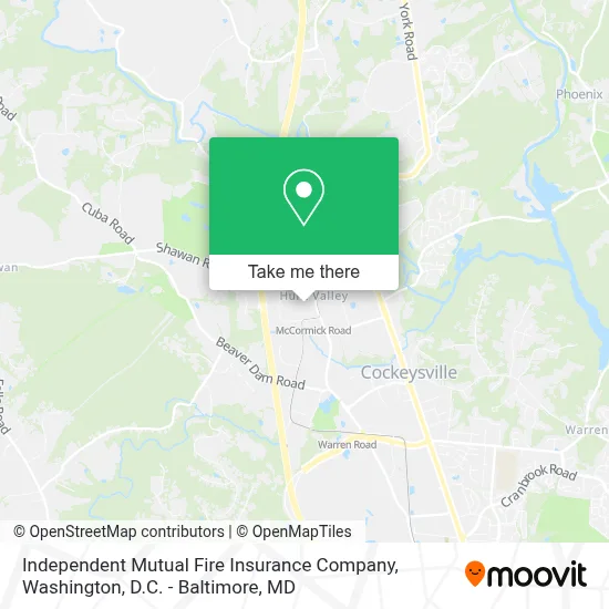 Independent Mutual Fire Insurance Company map