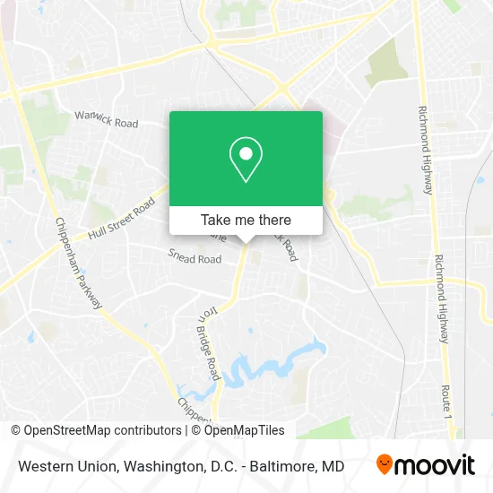 Western Union map