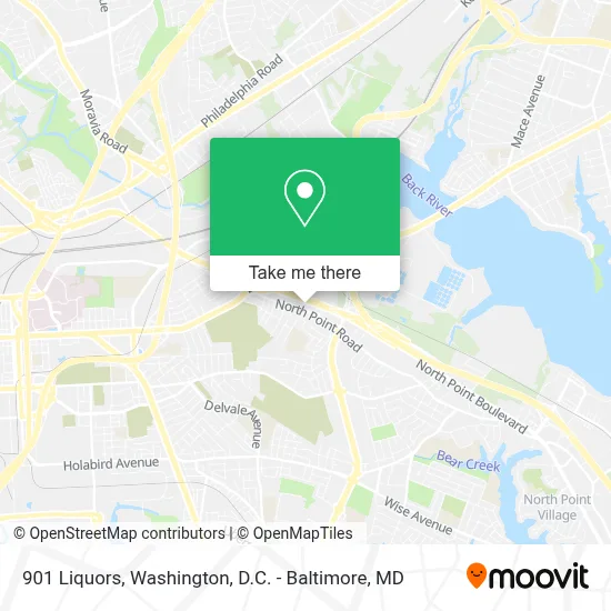 901 Liquors map