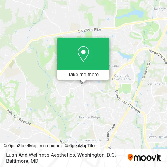 Lush And Wellness Aesthetics map