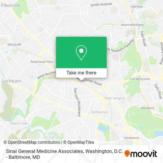 Sinai General Medicine Associates map