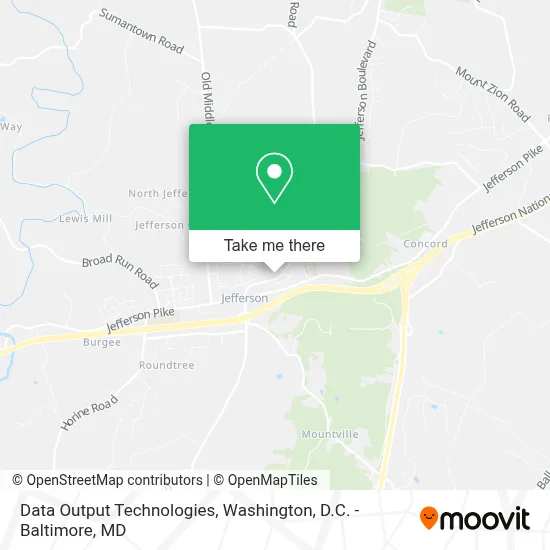 Data Output Technologies map