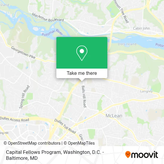 Capital Fellows Program map