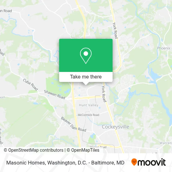 Masonic Homes map
