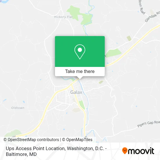 Ups Access Point Location map