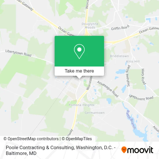 Poole Contracting & Consulting map