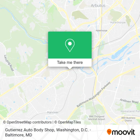Gutierrez Auto Body Shop map