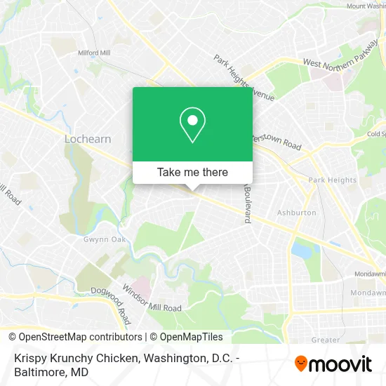 Krispy Krunchy Chicken map