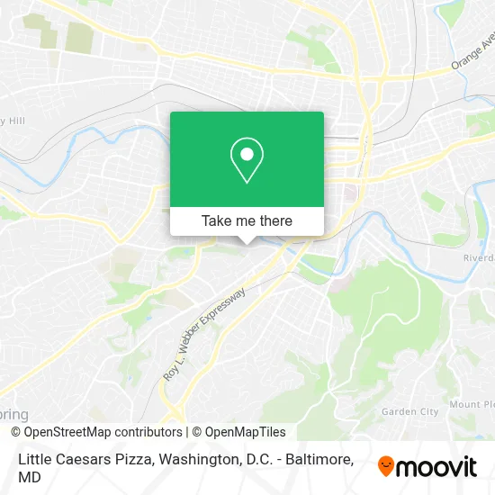Little Caesars Pizza map