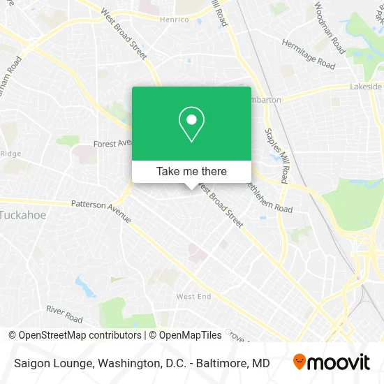 Saigon Lounge map