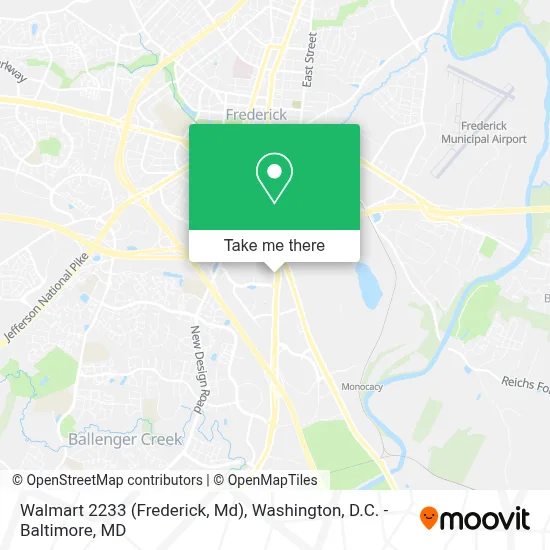 Walmart 2233 (Frederick, Md) map