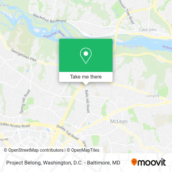Project Belong map