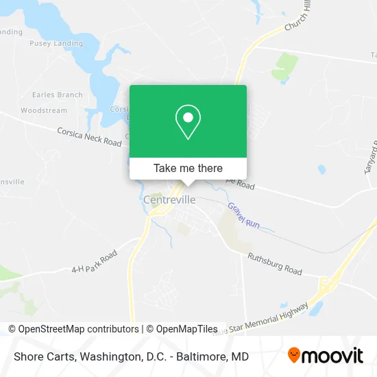 Shore Carts map