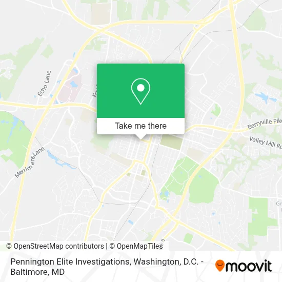 Pennington Elite Investigations map