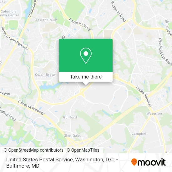 United States Postal Service map