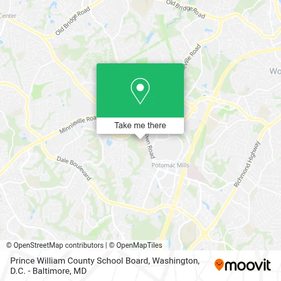 Prince William County School Board map