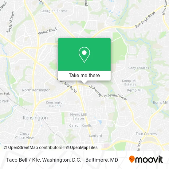 Taco Bell / Kfc map