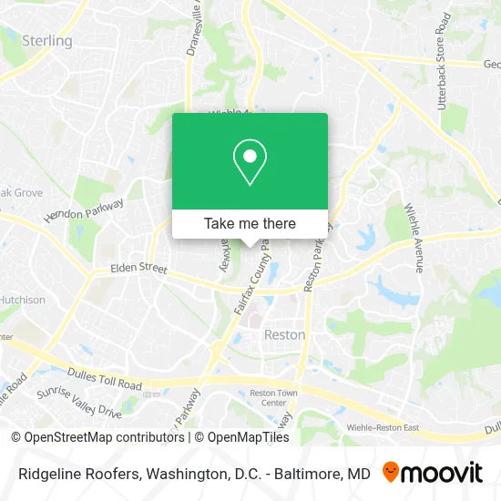 Ridgeline Roofers map