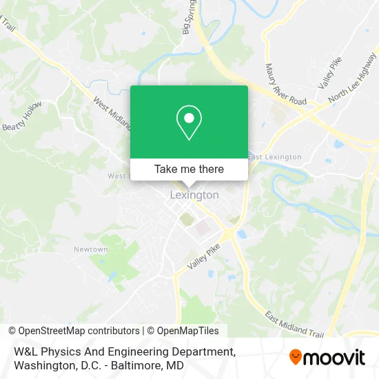 W&L Physics And Engineering Department map