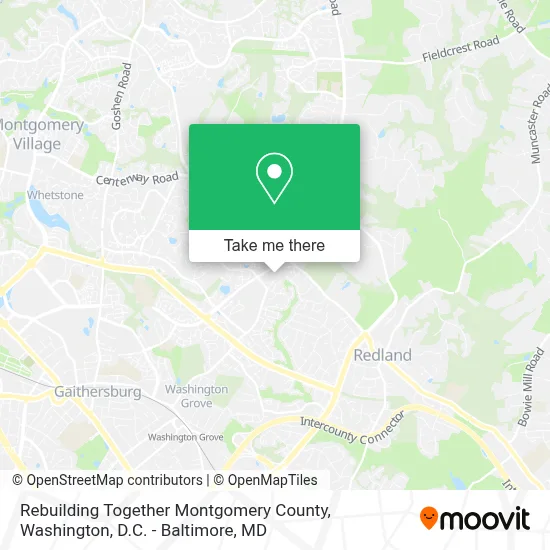 Rebuilding Together Montgomery County map