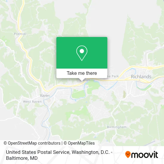 United States Postal Service map