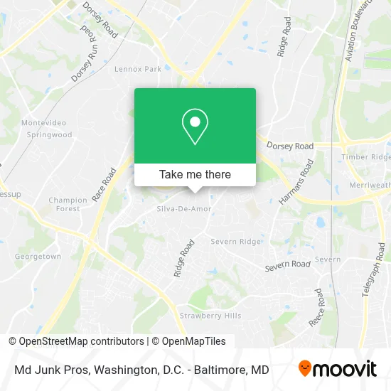 Md Junk Pros map