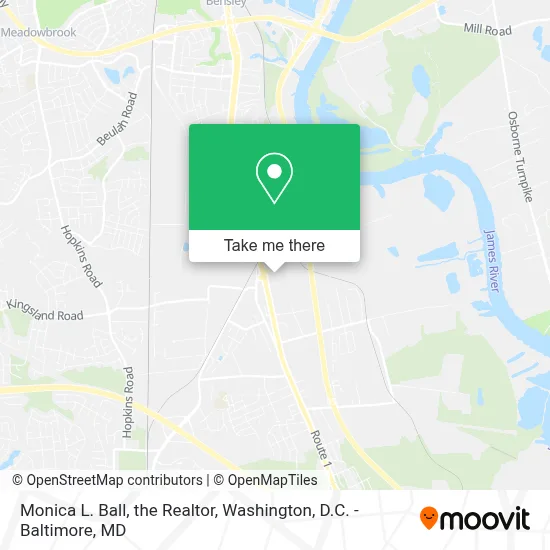Monica L. Ball, the Realtor map