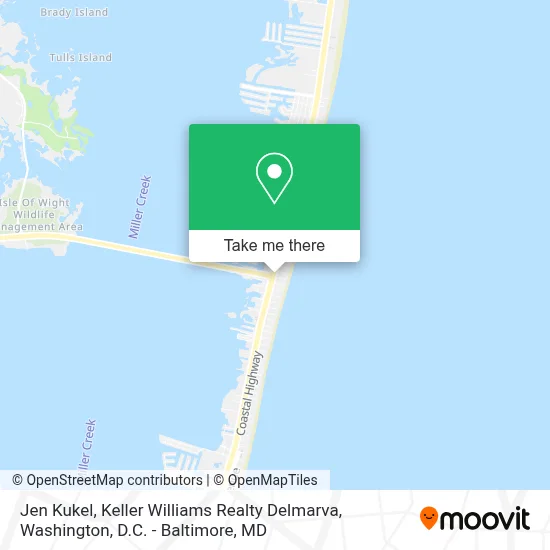 Jen Kukel, Keller Williams Realty Delmarva map