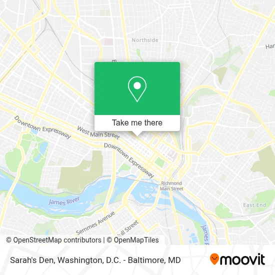 Sarah's Den map