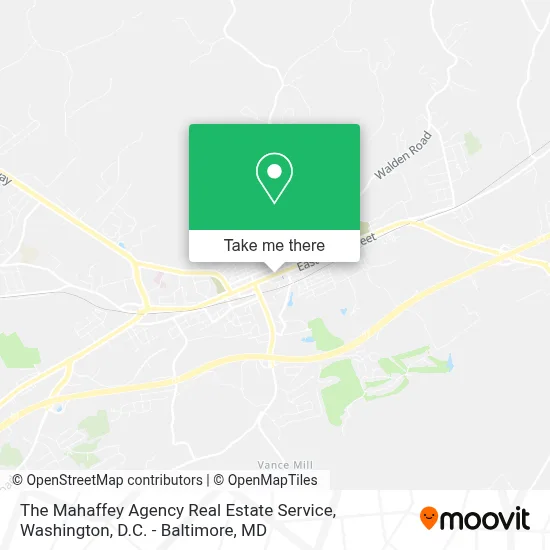 The Mahaffey Agency Real Estate Service map