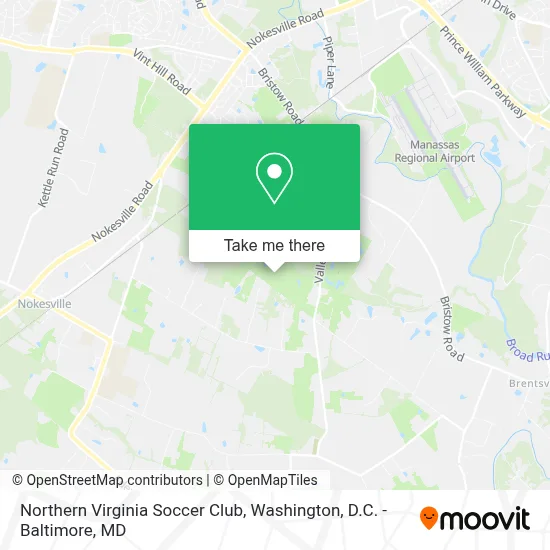 Northern Virginia Soccer Club map