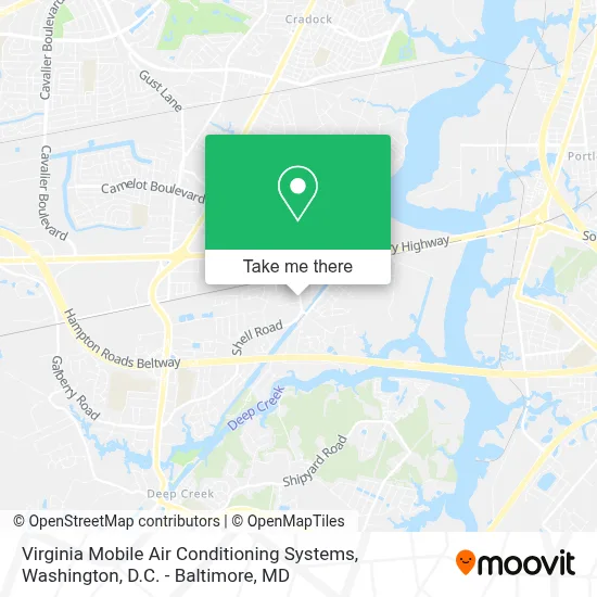 Virginia Mobile Air Conditioning Systems map
