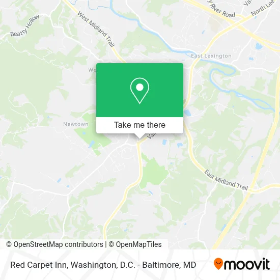 Red Carpet Inn map