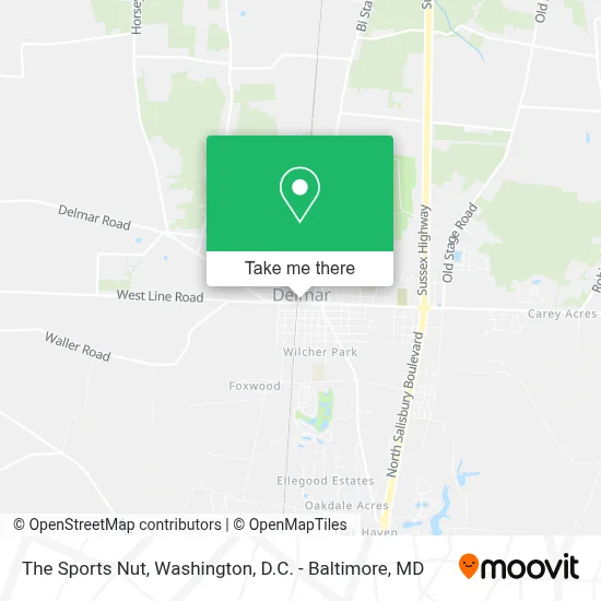 The Sports Nut map