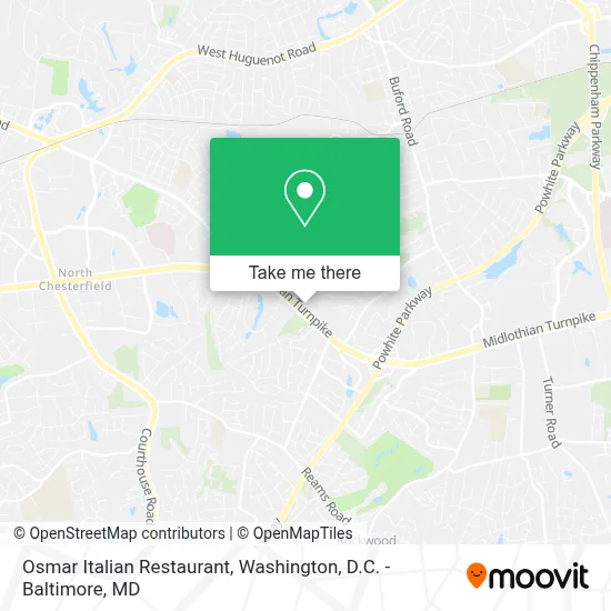 Osmar Italian Restaurant map