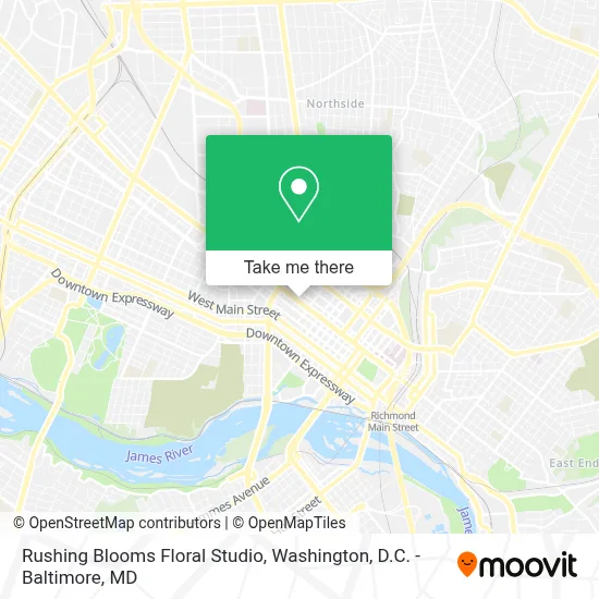 Rushing Blooms Floral Studio map