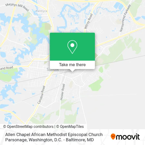 Allen Chapel African Methodist Episcopal Church Parsonage map