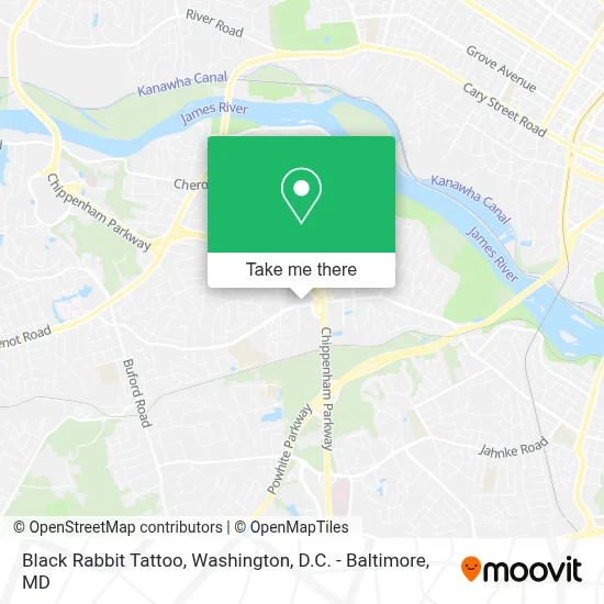 Black Rabbit Tattoo map
