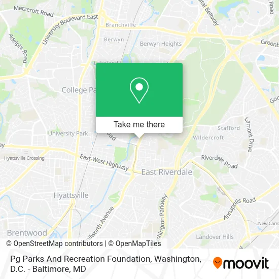 Pg Parks And Recreation Foundation map