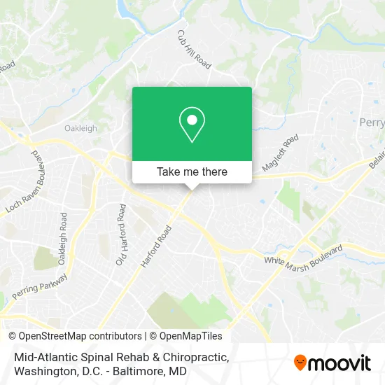 Mid-Atlantic Spinal Rehab & Chiropractic map