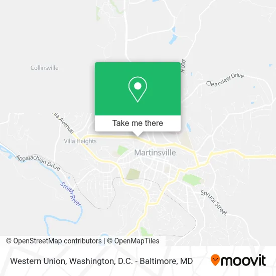Western Union map