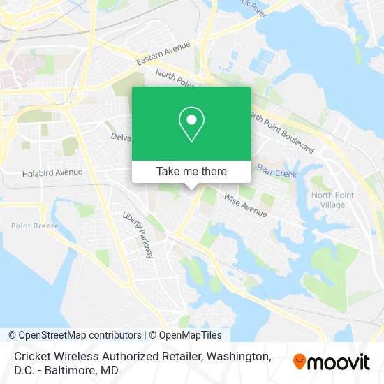 Cricket Wireless Authorized Retailer map