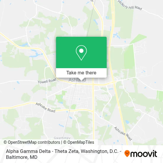 Alpha Gamma Delta - Theta Zeta map