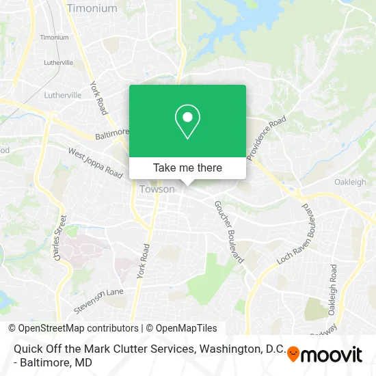 Quick Off the Mark Clutter Services map