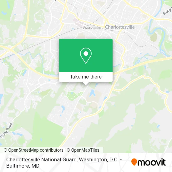 Charlottesville National Guard map