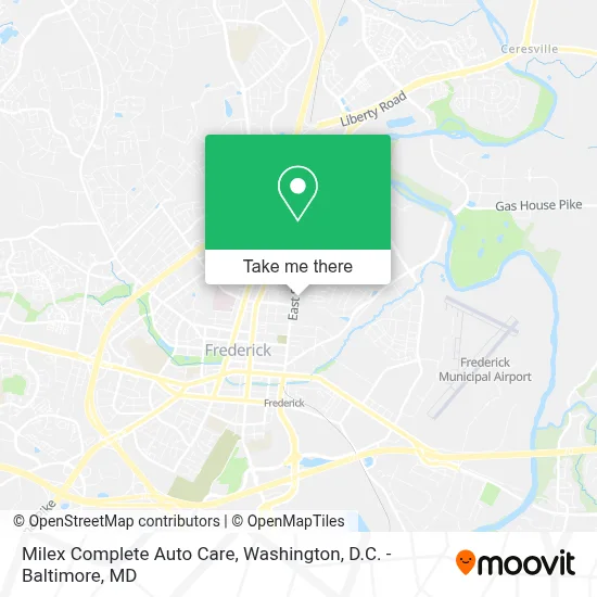 Milex Complete Auto Care map