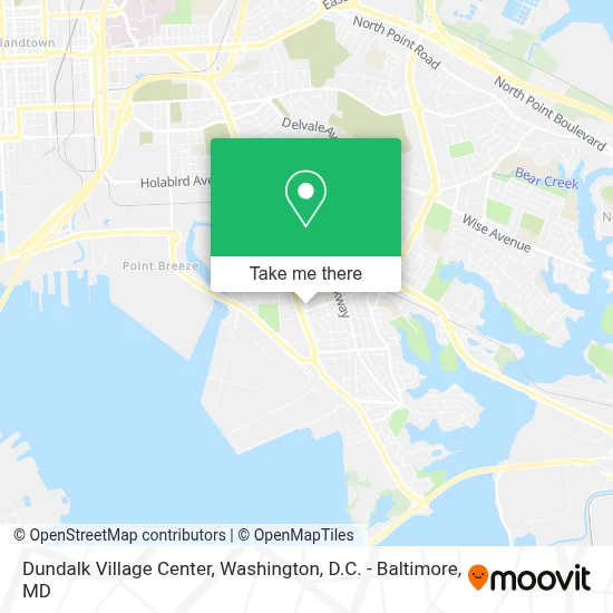 Dundalk Village Center map