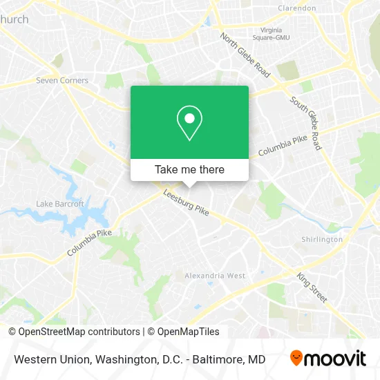 Western Union map