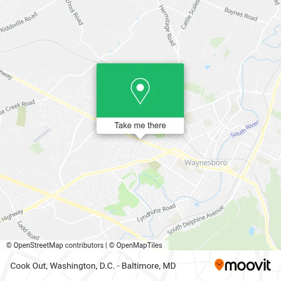 Cook Out map